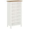 vidaXL Wine Cabinet 56x32x110 cm Solid Oak Wood
