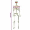 vidaXL Halloween Skeleton White 155 x 38.5 cm Polypropylene