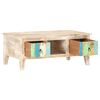 vidaXL Coffee Table 100x55x40 cm Rough Acacia Wood