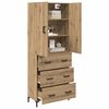 vidaXL Highboard Artisan Oak 69.5 x 34 x 180 cm Engineered Wood