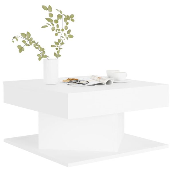vidaXL Coffee Table White 57x57x30 cm Engineered Wood