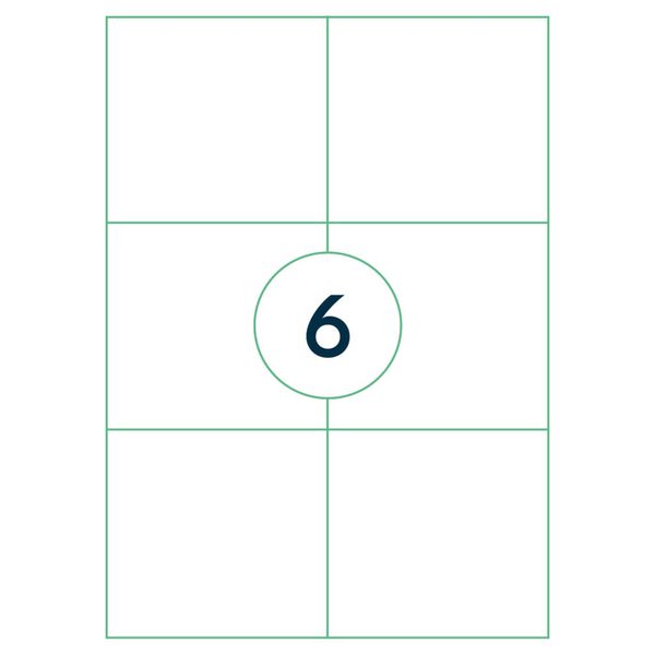 rillprint Self-adhesive Sticker Labels 105x99 mm 1000 Sheets White