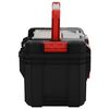 vidaXL Tool Box Black and Red 45x28x26.5 cm