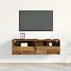 vidaXL TV Wall Cabinet Old wood 100 x 30 x 30 cm Engineered Wood
