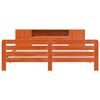 vidaXL Bed Frame without Mattress Wax Brown 200x200 cm Solid Wood Pine