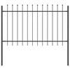 vidaXL Garden Fence 8 pcs Grey 13.6 x 1.2 m Powder-coated Steel