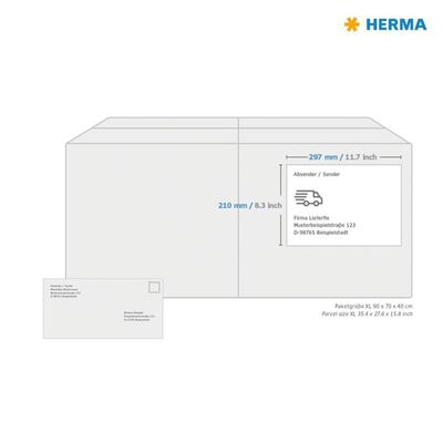 HERMA Permanent Labels PREMIUM A4 210x297 mm 100 Sheets