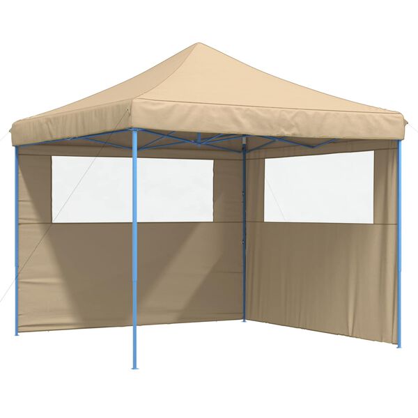 vidaXL Party Tent Folding Beige 292 x 292 x 315 cm Oxford Fabric
