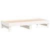 vidaXL Pull-out Day Bed without Mattress White 2x(90x190) cm