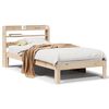 vidaXL Bed Frame with Headboard without Mattress 90x200 cm