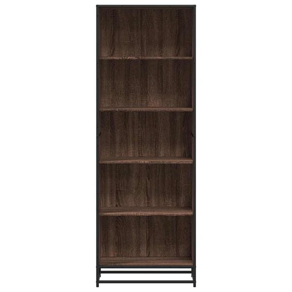 vidaXL Bookcase Brown Oak 60x35x170.5 cm Engineered Wood