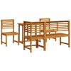 vidaXL Garden Bistro Set 5 pcs Brown Solid Acacia Wood