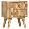 vidaXL Bedside Cabinet 40x30x50 cm Solid Mango Wood