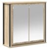vidaXL Bathroom Wall Cabinet with Mirror Sonoma Oak 60x21x60 cm
