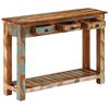 vidaXL Console Table 110x30x76 cm Solid Wood Reclaimed