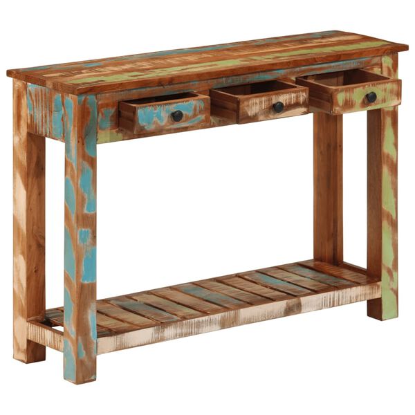 vidaXL Console Table 110x30x76 cm Solid Wood Reclaimed