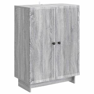 vidaXL Sideboard Grey Sonoma 66 x 34.5 x 90 cm Engineered Wood