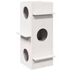 vidaXL Cat House White 43x43x90 cm Solid Wood Pine