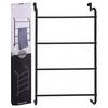 Bathroom Solutions Hanging Door Towel Rack Metal Black