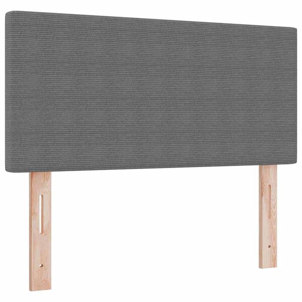 vidaXL Headboard with Headboard Light Grey 80 cm Faux Leather