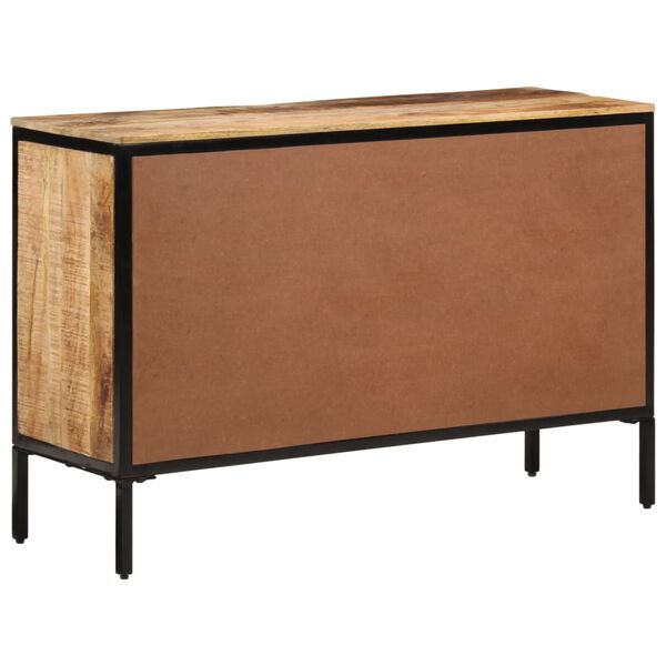 vidaXL Sideboard 105x35x70 cm Solid Rough Wood Mango