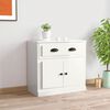 vidaXL Sideboard High Gloss White 70x35.5x67.5 cm Engineered Wood