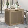 vidaXL Garden Storage Box Light Brown 55.5x43x53 cm Polypropylene
