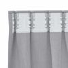vidaXL Blackout Curtains with Rings 2 pcs Metal Grey 245 x 140 cm