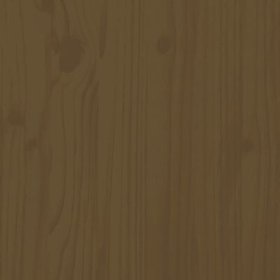 vidaXL Bed Frame Honey Brown Solid Wood Pine 140x190 cm