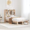 vidaXL Bookcase Bed without Mattress 75x190 cm Small Single Solid Wood Pine