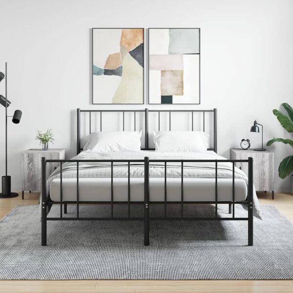 vidaXL Bedside Cabinets 2 pcs Grey Sonoma 40x40x50 cm Engineered Wood