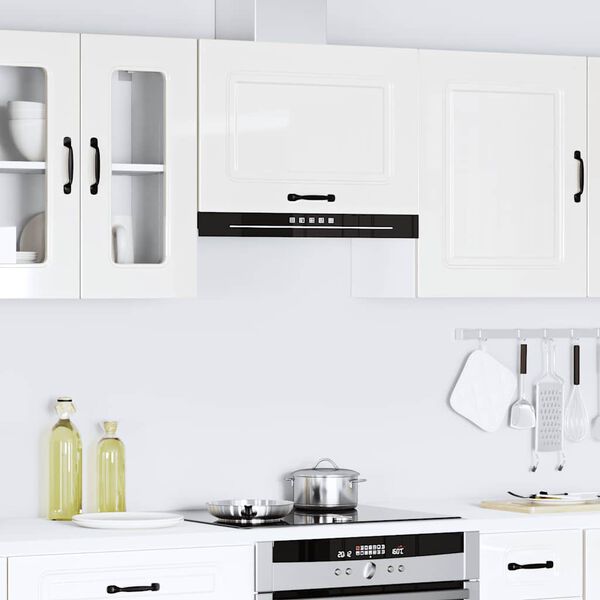 vidaXL Kitchen Wall Cabinet Kalmar High Gloss White Engineered Wood