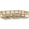 vidaXL 8 Piece Garden Lounge Set Green Impregnated Pinewood