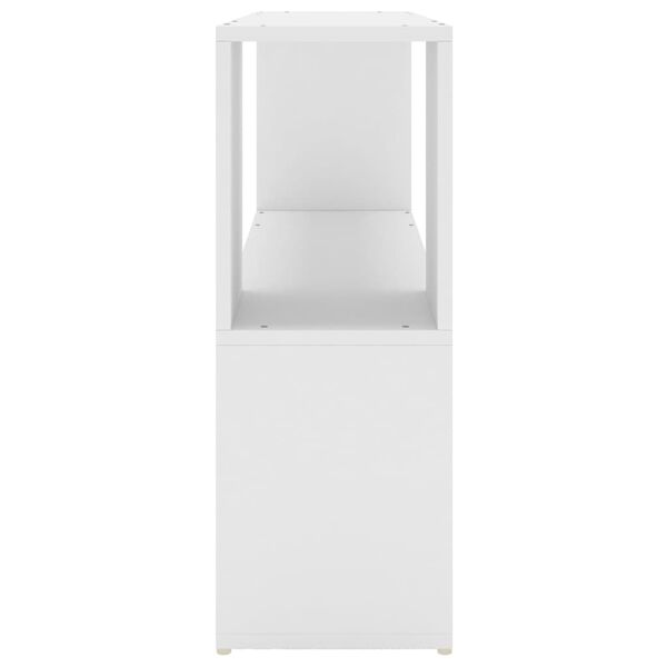 vidaXL Book Cabinet White 100x24x63 cm Engineered Wood