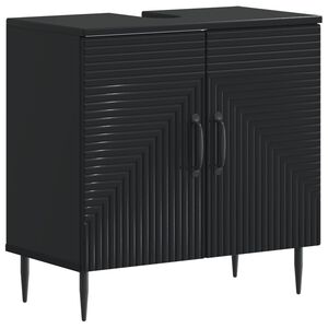 vidaXL Bathroom Sink Cabinet HAARLEM Black 59.5 x 31.5x 59 cm