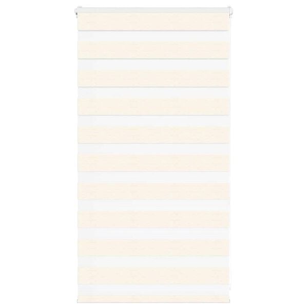 vidaXL Zebra Blind Marble Beige 90x100 cm Fabric Width 85.9 cm Polyester
