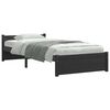 vidaXL Bed Frame without Mattress Black Solid Wood 75x190 cm Small Single