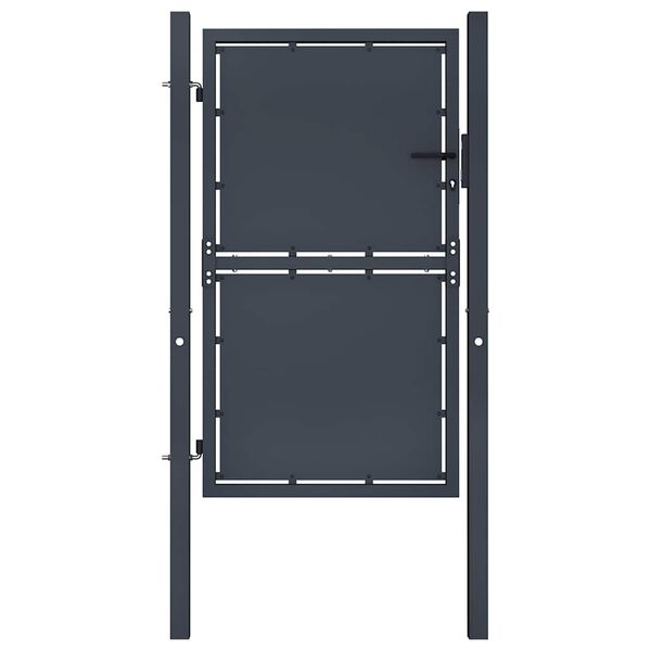 vidaXL Garden Gate Steel 100x200 cm Anthracite
