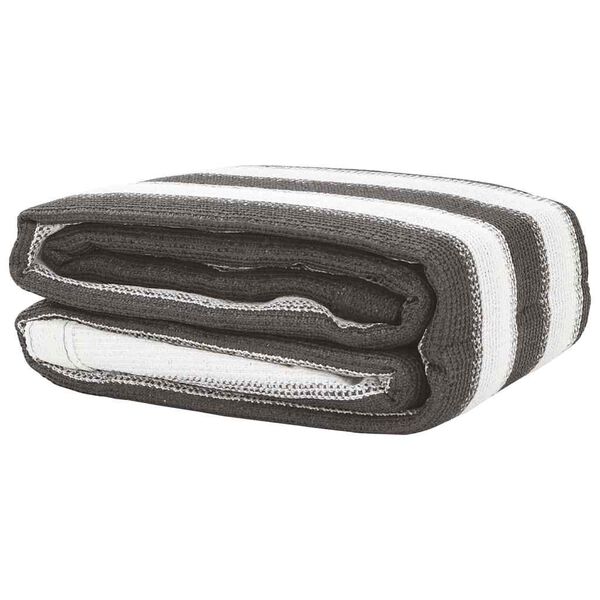 vidaXL Tent Carpet Anthracite and White 400x700 cm HDPE