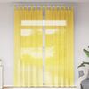 vidaXL Voile Curtains with Loops 2 pcs Yellow 140x260 cm
