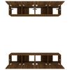 vidaXL TV Cabinets 4 pcs Brown Oak 80x30x30 cm Engineered Wood