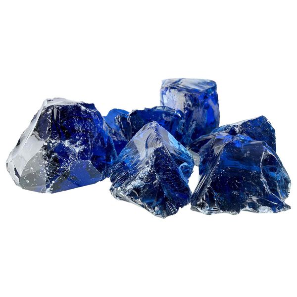 vidaXL Garden Stones Blue 12 cm Glass