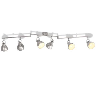 vidaXL Ceiling Lamp for 6 Bulbs E14 Grey