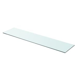 vidaXL Shelf Panel Glass Clear 90x20 cm
