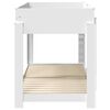 vidaXL Bunk Bed for Kids White 90 x 200 cm Engineered Wood
