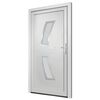 vidaXL Front Door White 108x208 cm PVC