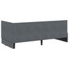 vidaXL Corner Bed Frame with Headboard Dark Grey 90 cm x 190 cm Velvet