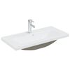 vidaXL Sink Cabinet with Built-in Basin White Engineered Wood