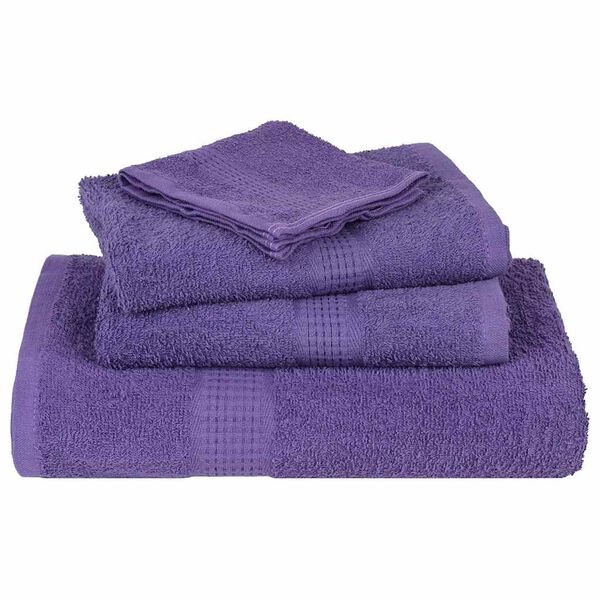 vidaXL Sauna Towels 2 pcs "FROGN" Purple 80x200 cm 100% Cotton