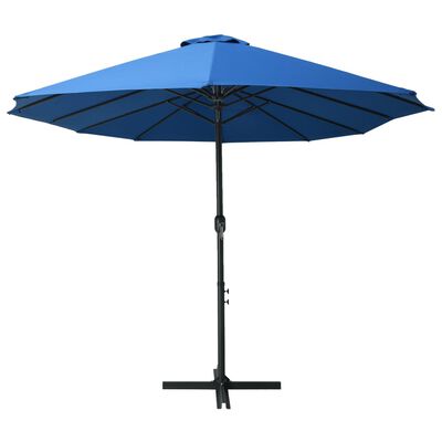 vidaXL Outdoor Parasol with Aluminium Pole 460x270 cm Blue